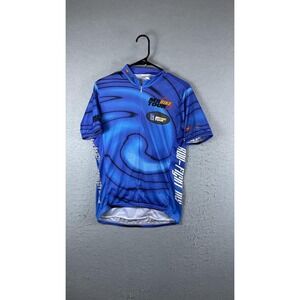 Voler MS Bike Tour Cycling Jersey Mens Medium Blue‎ Full Zip MS 150 Road Bike